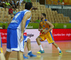 Kenny Grant (no.10) of Sweden during FIBA European basketball championships 2013 match between Sweden and Greece. Match between Sweden and Greece was played on Wednesday, 4th of September 2013 in Bonifika arena in Koper, Slovenia.
