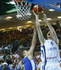 Kimmo Muurinen (no.6) of Finland scoring during FIBA European basketball championships 2013 match between Finland and Sweden. Match between Finland and Sweden was played on Thursday, 5th of September 2013 in Bonifika arena in Koper, Slovenia.
