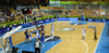 Gerald Lee (no.8) of Finland scoring during FIBA European basketball championships 2013 match between Finland and Sweden. Match between Finland and Sweden was played on Thursday, 5th of September 2013 in Bonifika arena in Koper, Slovenia.
