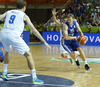 Teemu Rannikko (no.15) of Finland during FIBA European basketball championships 2013 match between Finland and Italy. Match between Finland and Italy was played on Saturday, 7th of September 2013 in Bonifika arena in Koper, Slovenia.
