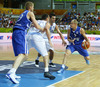 Sasu Salin (no.9) of Finland during FIBA European basketball championships 2013 match between Finland and Italy. Match between Finland and Italy was played on Saturday, 7th of September 2013 in Bonifika arena in Koper, Slovenia.
