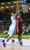 Gerald Lee (no.8) of Finland (L) and Sergey Monya (no.12) of Russia (R) during FIBA European basketball championships 2013 match between Finland and Russia. Match between Finland and Russia was played on Sunday, 8th of September 2013 in Bonifika arena in Koper, Slovenia.
