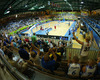 Finnish fans cheering for their team during FIBA European basketball championships 2013 match between Finland and Russia. Match between Finland and Russia was played on Sunday, 8th of September 2013 in Bonifika arena in Koper, Slovenia.
