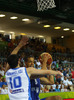 Gerald Lee (no.8) of Finland (R) and Kostas Papanikolaou (no.10) of Greece (L) during FIBA European basketball championships 2013 match between Finland and Greece. Match between Finland and Greece was played on Monday, 9th of September 2013 in Bonifika arena in Koper, Slovenia.

