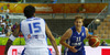 Petteri Koponen (no.11) of Finland (R) and Georgios Printezis (no.15) of Greece (L) during FIBA European basketball championships 2013 match between Finland and Greece. Match between Finland and Greece was played on Monday, 9th of September 2013 in Bonifika arena in Koper, Slovenia.
