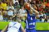 Mikko Koivisto (no.4) of Finland (R) and Vassilis Spanoulis (no.7) of Greece (L) during FIBA European basketball championships 2013 match between Finland and Greece. Match between Finland and Greece was played on Monday, 9th of September 2013 in Bonifika arena in Koper, Slovenia.
