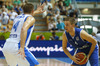 Mikko Koivisto (no.4) of Finland (R) and Michail Bramos (no.14) of Greece (L) during FIBA European basketball championships 2013 match between Finland and Greece. Match between Finland and Greece was played on Monday, 9th of September 2013 in Bonifika arena in Koper, Slovenia.
