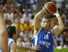 Roope Ahonen (no.14) of Finland (R) and Kostas Sloukas (no.4) of Greece (L) during FIBA European basketball championships 2013 match between Finland and Greece. Match between Finland and Greece was played on Monday, 9th of September 2013 in Bonifika arena in Koper, Slovenia.
