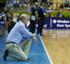 Head coach of Finnish team, Henrik Dettmann observing play during FIBA European basketball championships 2013 match between Finland and Greece. Match between Finland and Greece was played on Monday, 9th of September 2013 in Bonifika arena in Koper, Slovenia.
