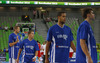 Hanno Mottola (no.13) of Finland (L) injured but still on field supporting his team before start of the FIBA European basketball championships 2013 match of second round between Finland and Croatia. Match between Finland and Croatia was played on Thursday, 12th of September 2013 in Stozice arena in Ljubljana, Slovenia.
