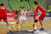 Petteri Koponen (no.11) of Finland attacking during FIBA European basketball championships 2013 match of second round between Finland and Croatia. Match between Finland and Croatia was played on Thursday, 12th of September 2013 in Stozice arena in Ljubljana, Slovenia.
