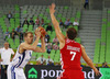 Mikko Koivisto (no.4) of Finland (L) and Bojan Bogdanovic (no.7) of Croatia (R) during FIBA European basketball championships 2013 match of second round between Finland and Croatia. Match between Finland and Croatia was played on Thursday, 12th of September 2013 in Stozice arena in Ljubljana, Slovenia.
