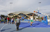 Kids playing basketball in front of Stozice arena before start of the FIBA European basketball championships 2013 match of second round between Finland and Spain. Match between Finland and Spain was played on Saturday, 14th of September 2013 in Stozice arena in Ljubljana, Slovenia.
