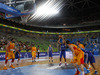 Gerald Lee (no.8) of Finland shooting free throw during FIBA European basketball championships 2013 match of second round between Finland and Spain. Match between Finland and Spain was played on Saturday, 14th of September 2013 in Stozice arena in Ljubljana, Slovenia.
