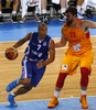 Shawn Huff (no.7) of Finland (L) and Marc Gasol (no.13) of Spain (R) during FIBA European basketball championships 2013 match of second round between Finland and Spain. Match between Finland and Spain was played on Saturday, 14th of September 2013 in Stozice arena in Ljubljana, Slovenia.
