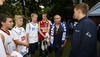 In residence of the Finnish embassy in Ljublana, Finnish basketball team meet Finnish Ambassador in Ljubljana, Pekka Metso and 16 young Finnish basketball players, which Aleksi Valavuori brought to Slovenia to see last two matches of the Finnish team. This event in residence of Finnish Embassy in Ljubljana was held on Sunday, 15th of September 2013, day before FIBA European basketball championships 2013 match of second round between Finland and Slovenia.
