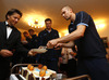 In residence of the Finnish embassy in Ljublana, Finnish basketball team meet Finnish Ambassador in Ljubljana, Pekka Metso and 16 young Finnish basketball players, which Aleksi Valavuori brought to Slovenia to see last two matches of the Finnish team. This event in residence of Finnish Embassy in Ljubljana was held on Sunday, 15th of September 2013, day before FIBA European basketball championships 2013 match of second round between Finland and Slovenia.
