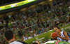 Gerald Lee (no.8) of Finland shooting free throw during FIBA European basketball championships 2013 match of second round between Finland and Slovenia. Match between Finland and Slovenia was played on Monday, 16th of September 2013 in Stozice arena in Ljubljana, Slovenia.
