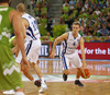 Mikko Koivisto (no.4) of Finland during FIBA European basketball championships 2013 match of second round between Finland and Slovenia. Match between Finland and Slovenia was played on Monday, 16th of September 2013 in Stozice arena in Ljubljana, Slovenia.
