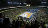 General view of the Stozice arena full of fans during FIBA European basketball championships 2013 match of second round between Finland and Slovenia. Match between Finland and Slovenia was played on Monday, 16th of September 2013 in Stozice arena in Ljubljana, Slovenia.
