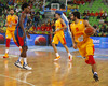 Jose Calderon (no.8) of Spain during FIBA European basketball championships 2013 half final match between France and Spain. Half final match of FIBA European basketball championships 2013 between France and Spain was played on Friday, 20th of September 2013 in Stozice arena in Ljubljana, Slovenia.
