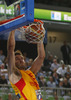 Rudy Fernandez (no.5) of Spain dunking during FIBA European basketball championships 2013 half final match between France and Spain. Half final match of FIBA European basketball championships 2013 between France and Spain was played on Friday, 20th of September 2013 in Stozice arena in Ljubljana, Slovenia.
