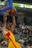 Rudy Fernandez (no.5) of Spain dunking during FIBA European basketball championships 2013 half final match between France and Spain. Half final match of FIBA European basketball championships 2013 between France and Spain was played on Friday, 20th of September 2013 in Stozice arena in Ljubljana, Slovenia.
