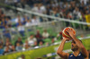 Tony Parker (no.9) of France shooting free throw during FIBA European basketball championships 2013 half final match between France and Spain. Half final match of FIBA European basketball championships 2013 between France and Spain was played on Friday, 20th of September 2013 in Stozice arena in Ljubljana, Slovenia.
