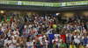 French fans during FIBA European basketball championships 2013 final match between France and Lithuania. Final match of FIBA European basketball championships 2013 between France and Lithuania was played on Sunday, 22nd of September 2013 in Stozice arena in Ljubljana, Slovenia.
