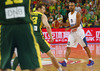 Tony Parker (no.9) of France during FIBA European basketball championships 2013 final match between France and Lithuania. Final match of FIBA European basketball championships 2013 between France and Lithuania was played on Sunday, 22nd of September 2013 in Stozice arena in Ljubljana, Slovenia.
