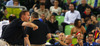 Head coach of France, Vincent Collet giving advice to his players during FIBA European basketball championships 2013 final match between France and Lithuania. Final match of FIBA European basketball championships 2013 between France and Lithuania was played on Sunday, 22nd of September 2013 in Stozice arena in Ljubljana, Slovenia.
