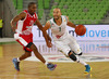 Nebojsa Joksimovic (no.7) of Union Olimpija (R) and De Marcus Nelson (no.20) of Crvena Zvezda (L) during match of 4th round of ABA Basketball League between Union Olimpija, Slovenia, and Crvena Zvezda, Serbia. Match of ABA Basketball League between Union Olimpija, Slovenia, and Crvena Zvezda, Serbia, was played on Sunday, 20th of October 2013 in Stozice arena in Ljubljana, Slovenia.
