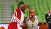 Nebojsa Joksimovic (no.7) of Union Olimpija (R) and De Marcus Nelson (no.20) of Crvena Zvezda (L) during match of 4th round of ABA Basketball League between Union Olimpija, Slovenia, and Crvena Zvezda, Serbia. Match of ABA Basketball League between Union Olimpija, Slovenia, and Crvena Zvezda, Serbia, was played on Sunday, 20th of October 2013 in Stozice arena in Ljubljana, Slovenia.
