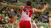 Sasu Salin (no.10) of Union Olimpija (L) attacking during match of 4th round of ABA Basketball League between Union Olimpija, Slovenia, and Crvena Zvezda, Serbia. Match of ABA Basketball League between Union Olimpija, Slovenia, and Crvena Zvezda, Serbia, was played on Sunday, 20th of October 2013 in Stozice arena in Ljubljana, Slovenia.
