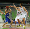 Petteri Koponen (no.8) of Khimki Moscow during match of FIBA basketball Euro Cup match between KK Union Olimpija, Ljubljana, Slovenia, and Khimki Moscow, Russia. Match between Union Olimpija and Khimki Moscow was closed for public as result of incident last season, and was played in Stozice Arena in Ljubljana, Slovenia, on Wednesday, 22nd of October 2014.
