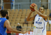 Shawn Huff (no.7) of Finland (R) and Luigi Datome (no.13) of Italy (L) during basketball match of Adecco cup between Finland and Italy. Basketball match of Adecco cup between Finland and Italy was played in Bonifika arena in Koper, Slovenia, on Friday, 21st of August 2015.
