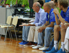 Head coach of Finland, Henrik Dettmann during basketball match of Adecco cup between Finland and Italy. Basketball match of Adecco cup between Finland and Italy was played in Bonifika arena in Koper, Slovenia, on Friday, 21st of August 2015.
