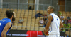 Shawn Huff (no.7) of Finland (R) and Luigi Datome (no.13) of Italy (L) during basketball match of Adecco cup between Finland and Italy. Basketball match of Adecco cup between Finland and Italy was played in Bonifika arena in Koper, Slovenia, on Friday, 21st of August 2015.
