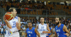 Ville Kaunisto (no.21) of Finland saving the ball during basketball match of Adecco cup between Finland and Italy. Basketball match of Adecco cup between Finland and Italy was played in Bonifika arena in Koper, Slovenia, on Friday, 21st of August 2015.
