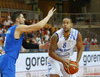 Gerald Lee (no.8) of Finland (R) and Andrea Bargnani (no.9) of Italy (L) during basketball match of Adecco cup between Finland and Italy. Basketball match of Adecco cup between Finland and Italy was played in Bonifika arena in Koper, Slovenia, on Friday, 21st of August 2015.

