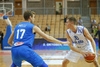 Erik Murphy (no.33) of Finland (R) and Nicolo Melli (no.17) of Italy (L) during basketball match of Adecco cup between Finland and Italy. Basketball match of Adecco cup between Finland and Italy was played in Bonifika arena in Koper, Slovenia, on Friday, 21st of August 2015.
