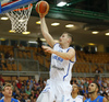 Erik Murphy (no.33) of Finland scoring during basketball match of Adecco cup between Finland and Italy. Basketball match of Adecco cup between Finland and Italy was played in Bonifika arena in Koper, Slovenia, on Friday, 21st of August 2015.
