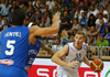Erik Murphy (no.33) of Finland (R) in action during basketball match of Adecco cup between Finland and Italy. Basketball match of Adecco cup between Finland and Italy was played in Bonifika arena in Koper, Slovenia, on Friday, 21st of August 2015.
