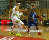 Jamar Wilson (no.31) of Finland (R) attacking against Miha Zupan (no.13) of Slovenia (L) during basketball match of Adecco cup between Finland and Slovenia. Basketball match of Adecco cup between Finland and Slovenia was played in Bonifika arena in Koper, Slovenia, on Saturday, 22nd of August 2015.
