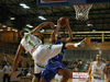 Gerald Lee (no.8) of Finland (R) attacking next to Nebojsa Joksimovic (no.1) of Slovenia (L) during basketball match of Adecco cup between Finland and Slovenia. Basketball match of Adecco cup between Finland and Slovenia was played in Bonifika arena in Koper, Slovenia, on Saturday, 22nd of August 2015.
