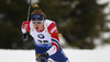 Winner Johannes Thingnes Boe of Norway during the men 10km sprint race of IBU Biathlon World Cup in Hochfilzen, Austria.  Men 10km sprint race of IBU Biathlon World cup was held in Hochfilzen, Austria, on Friday, 8th of December 2017.
