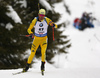 Fredrik Lindstroem of Sweden during the men 10km sprint race of IBU Biathlon World Cup in Hochfilzen, Austria.  Men 10km sprint race of IBU Biathlon World cup was held in Hochfilzen, Austria, on Friday, 8th of December 2017.
