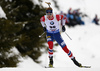 Winner Johannes Thingnes Boe of Norway during the men 10km sprint race of IBU Biathlon World Cup in Hochfilzen, Austria.  Men 10km sprint race of IBU Biathlon World cup was held in Hochfilzen, Austria, on Friday, 8th of December 2017.
