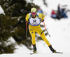 Fredrik Lindstroem of Sweden during the men 10km sprint race of IBU Biathlon World Cup in Hochfilzen, Austria.  Men 10km sprint race of IBU Biathlon World cup was held in Hochfilzen, Austria, on Friday, 8th of December 2017.
