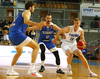 Zoran Dragic (no.30) of Slovenia and Elias Vaktonen (no.19) of Finland during basketball match of FIBA Basketball World Cup 2023 Qualifiers between Slovenia and Finland. Basketball match of FIBA Basketball World Cup 2023 Qualifiers between Slovenia and Finland was played in Bonifika arena in Koper, Slovenia, on Monday, 28th of February 2022.